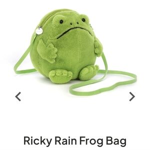 Jellycat Lime Green Ricky The Rainfrog Frog Plush Bag